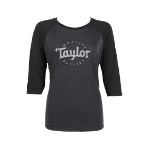 LADIES T-SHIRT BASEBALL SMALL BLACK FROST/BLACK