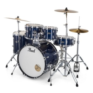 PEARL RS525SBC/C743 Batteria 22 10 12 16 14 Roadshow Royal Blue Metallic con Hardware e Piatti Sabian 20 16 14