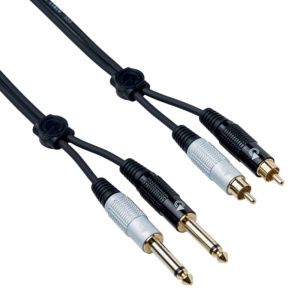 Bespeco EAY2JR300 Cavo Doppio Jack Mono - Doppio RCA