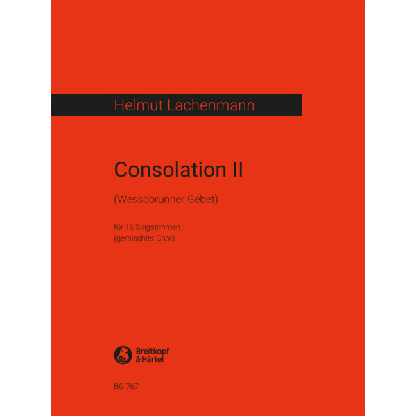 LACHENMANN - Consolation II