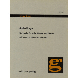 ERBSE - Nachklaenge Op. 33