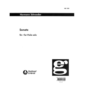 SCHROEDER - Sonata for viola solo