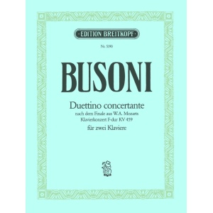 BUSONI - Duettino Concertante K B 88