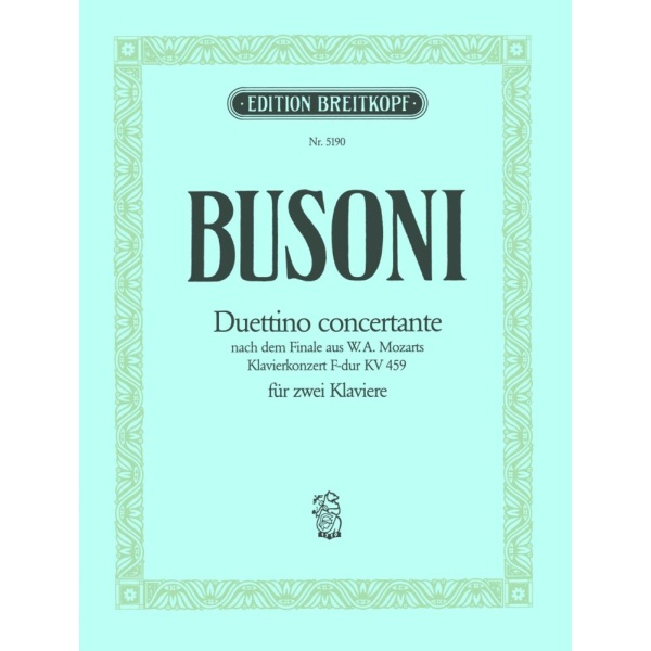 BUSONI - Duettino Concertante K B 88