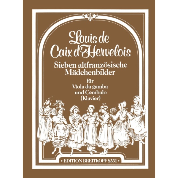 CAIX D' HERVELOIS - 7 altfranzösische Mädchenbilder