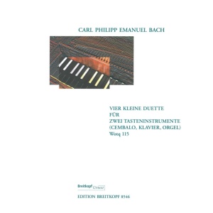 C.PH.BACH - 4 Small Duets for 2 Keyboard Instruments Wq 115