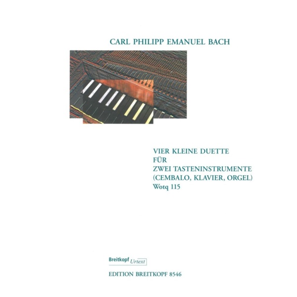 C.PH.BACH - 4 Small Duets for 2 Keyboard Instruments Wq 115