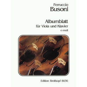 BUSONI - Album Leaf in E minor K 272
