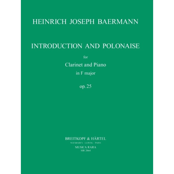 BAERMANN H. - Introduction and Polonaise in F major Op. 25