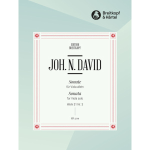 DAVID - Sonata for Viola solo Werk 31 No. 3