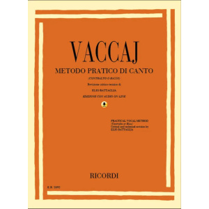 VACCAJ - Metodo pratico di canto - Contralto o Basso