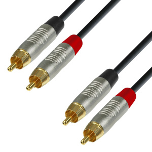 ADAM HALL K4TCC0060 CAVO AUDIO REAN 2 X RCA MASCHIO A 2 X RCA MASCHIO 0