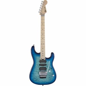 CHARVEL MJ SAN DIMAS STYLE 1 HSH FR M QM CARIBBEAN BURST