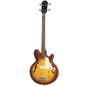EPIPHONE JACK CASADY BASS FRETLESS AGED ROYAL TAN
