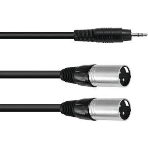 OMNITRONIC CAVO 3.5 ST 2 XLR M 3MT