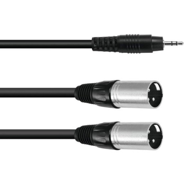 OMNITRONIC CAVO 3.5 ST 2 XLR M 3MT