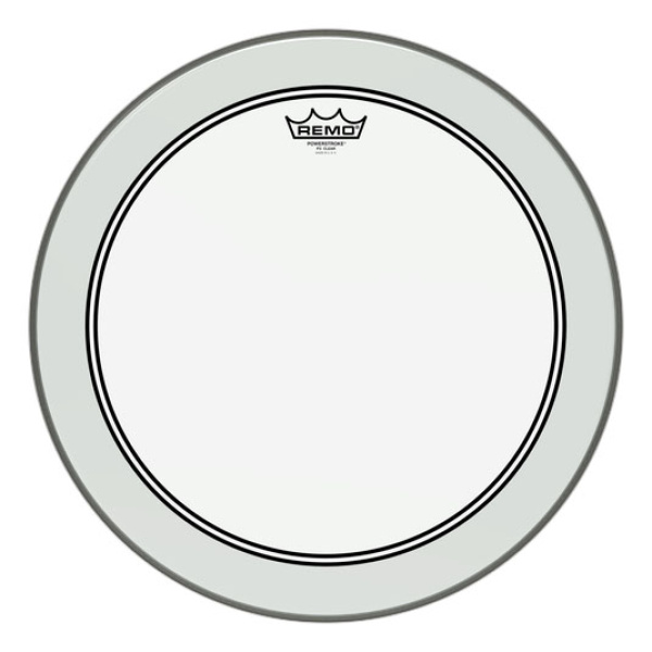 PELLE REMO POWERSTROKE 3 18" TRASPARENTE PER TIMPANO P3-0318-BP