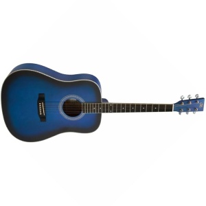 SD104KBUS FOLK GUITAR KIT BLUE SUNBURST