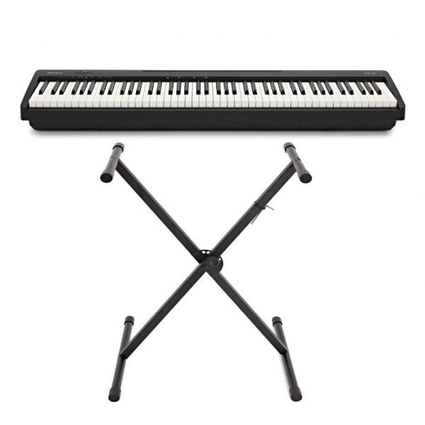 Roland FP10 BK Stand Bundle Pianoforte Digitale 88 Tasti con Supporto a X