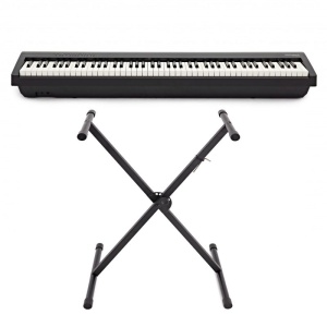 Roland FP30X BK Stand Bundle Pianoforte Digitale Portatile 88 Tasti con Supporto a X