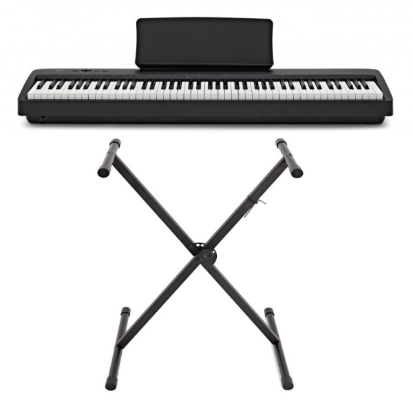 Kawai ES60B Stand Bundle Pianoforte Digitale 88 Tasti con Supporto a X Nero