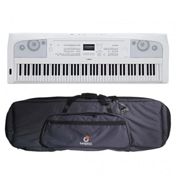 Yamaha DGX670WH Bag Bundle Pianoforte Digitale con Arrangiamenti 88 Tasti Bianco con Borsa