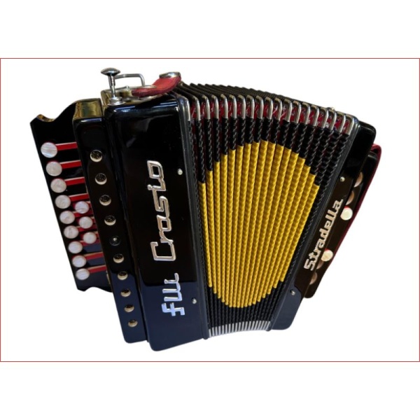 F.LLLI CROSIO FISARMONICA DIATONICA LEGNO 2 BASSI 12 TASTI