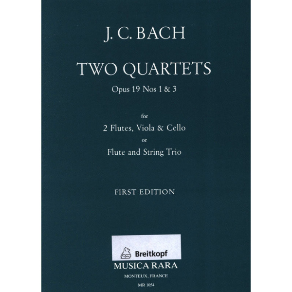 BACH - Quartets Op. 19 No. 1 in C major and No. 3 in G major