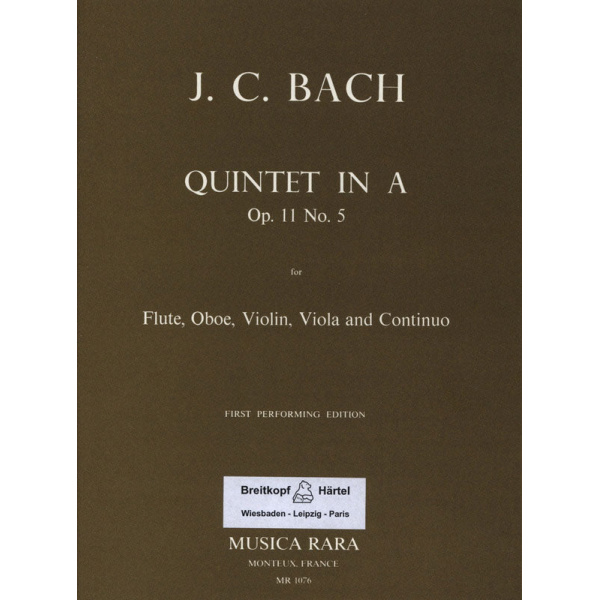 BACH - Quintet in A major Op. 11 No. 5