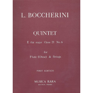 BOCCHERINI - Quintet in Eb major Op. 21/6