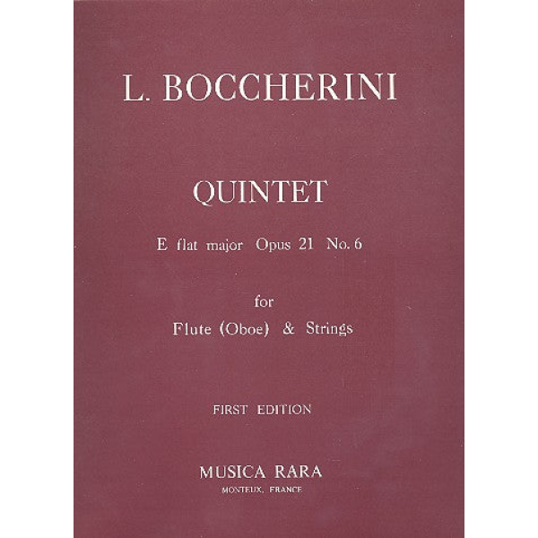 BOCCHERINI - Quintet in Eb major Op. 21/6
