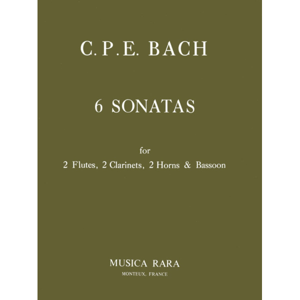 BACH - 6 Sonatas Wq 184/1-6
