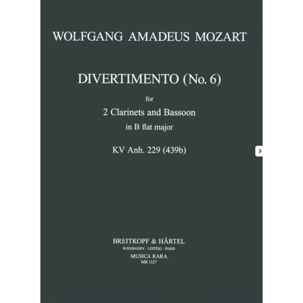 MOZART - Divertimento in B flat major