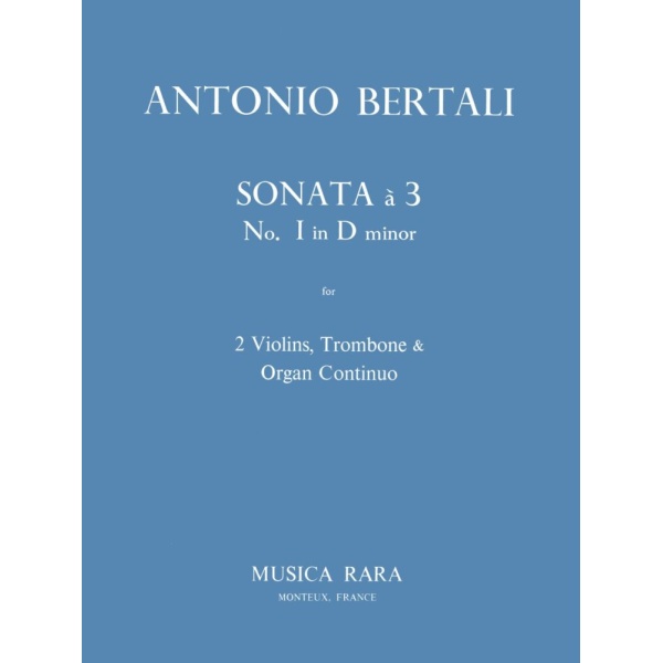 BERTALI - Sonata à 3 No. 1 in D minor