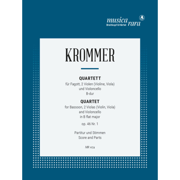KROMMER - Quartet in B flat major Op. 46/1