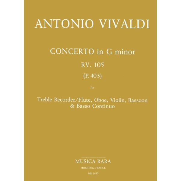 VIVALDI - Concerto in G minor RV 105