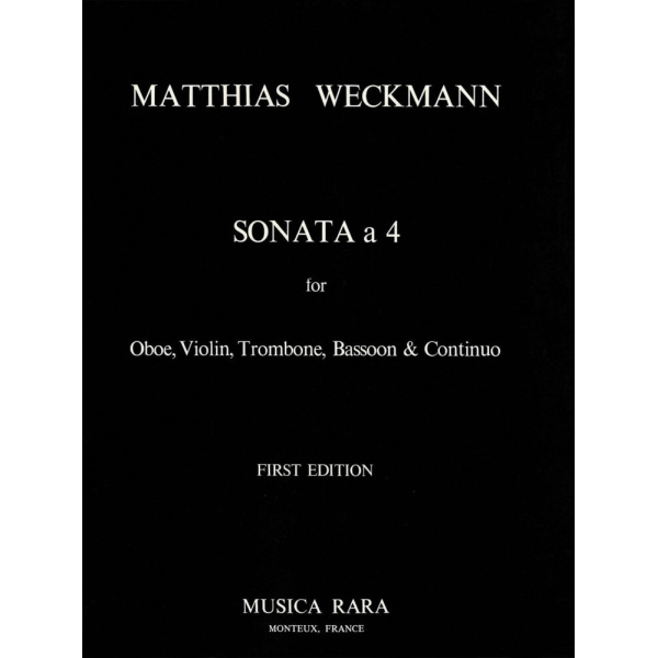 WECKMANN - Sonata a 4 in d