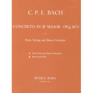 BACH - Flute Concerto in B flat major Wq 167