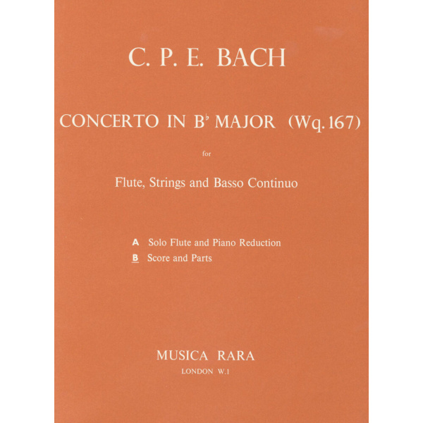BACH - Flute Concerto in B flat major Wq 167