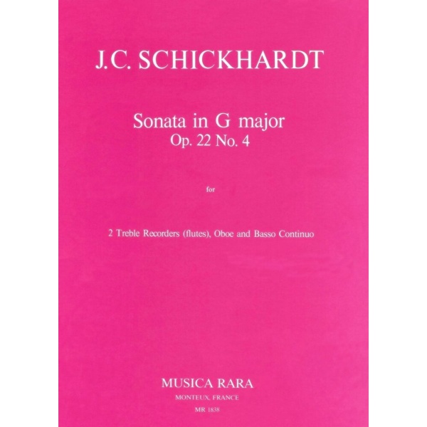 SCHICKHARDT - Sonatas Op. 22