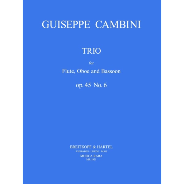 CAMBINI - Trio No. 6 Op. 45