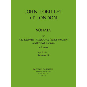 LOEILLET OF LONDON - 6 Sonatas Op. 1
