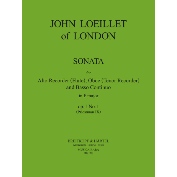 LOEILLET OF LONDON - 6 Sonatas Op. 1
