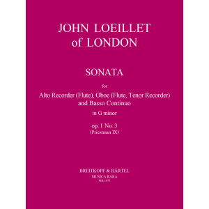 LOEILLET OF LONDON - 6 Sonatas Op. 1