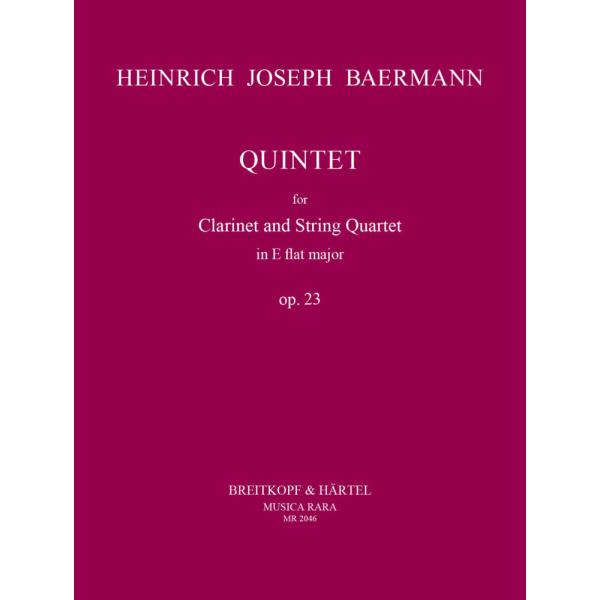 BAERMANN - Quintet in Eb major Op. 23