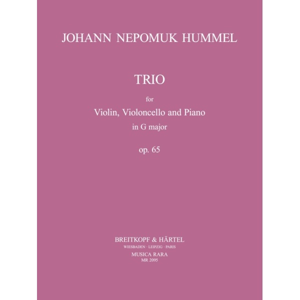 HUMMEL - Piano Trio in G major Op. 65