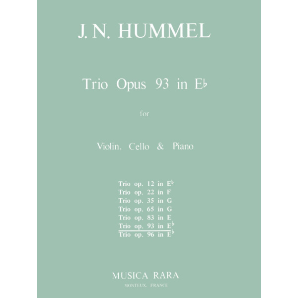 HUMMEL - Piano Trio in Eb major Op. 93