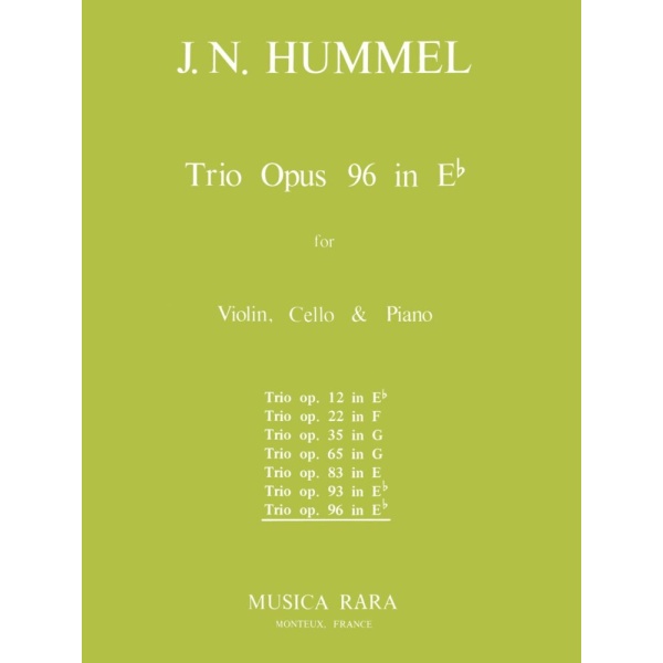 HUMMEL - Piano Trio in Eb major Op. 96
