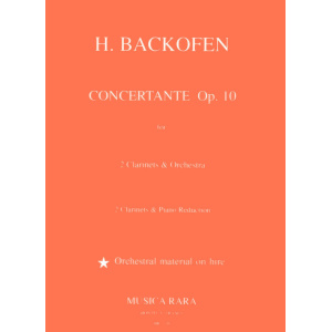 BACKOFEN - Concertante Op. 10