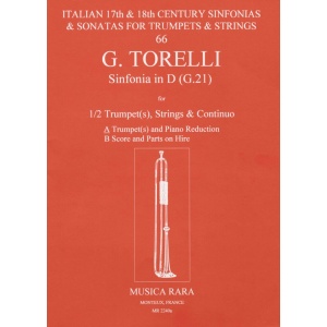 TORELLI - Sinfonias in D